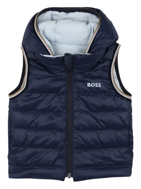 BOSS Kidswear hooded puffer vest