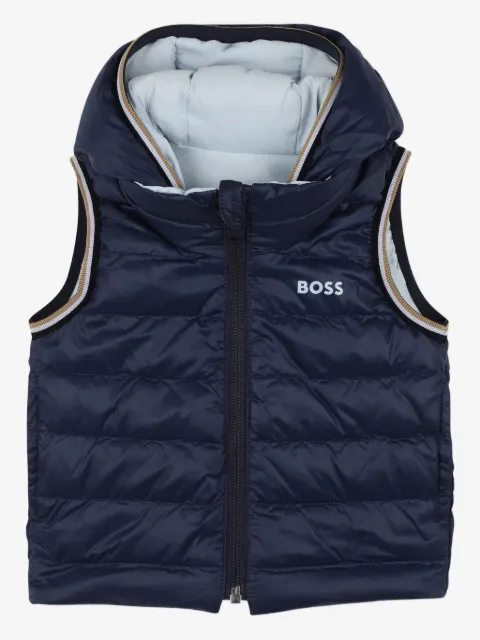 BOSS Kidswear hooded puffer vest