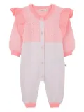 Billieblush ruffle-detail knitted romper - Pink