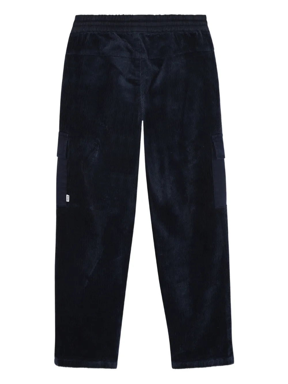 BOSS Kidswear Ribfluwelen broek Blauw