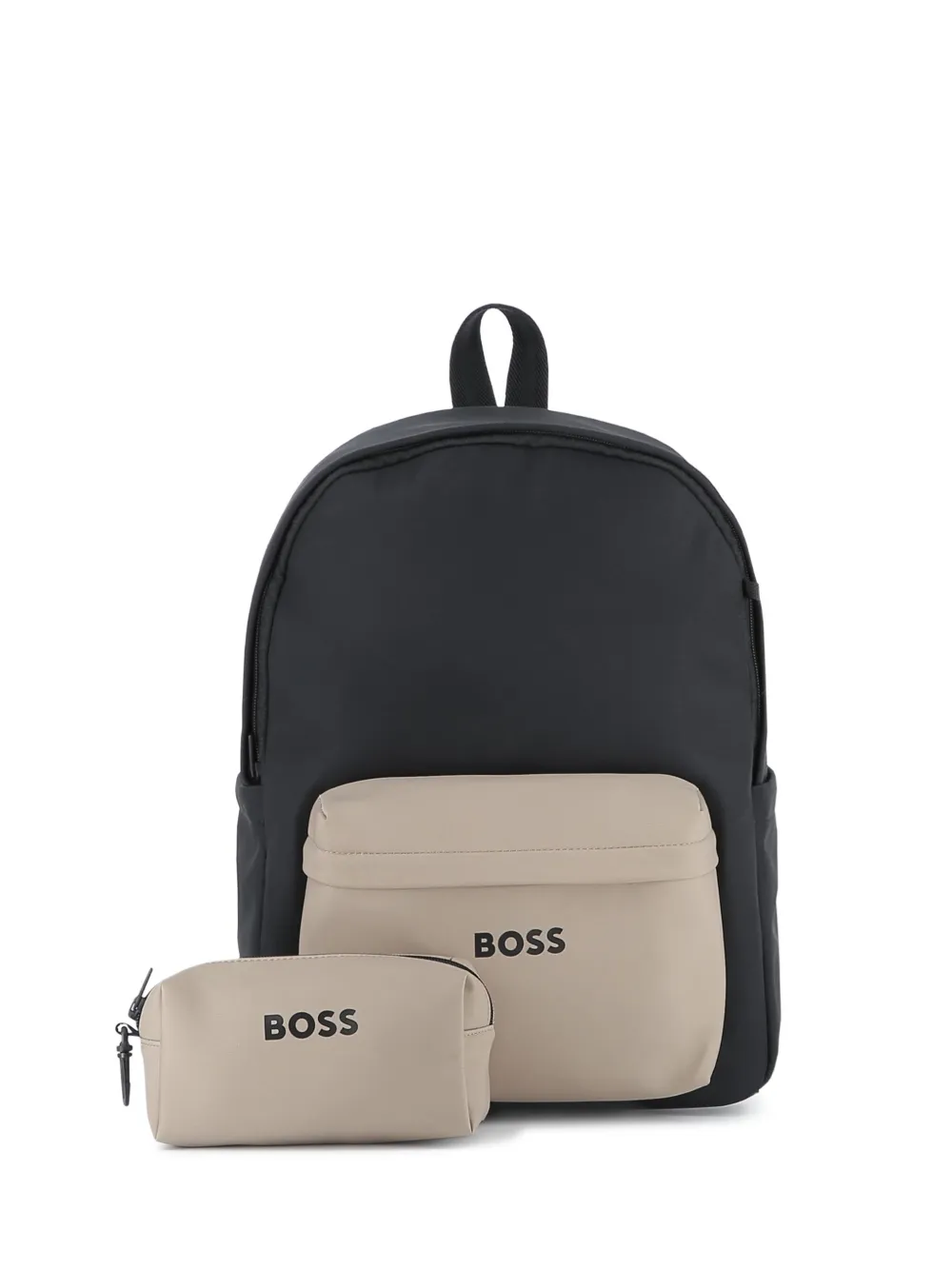 BOSS Kidswear set de dos mochilas con cartera removible | negro | Image 1