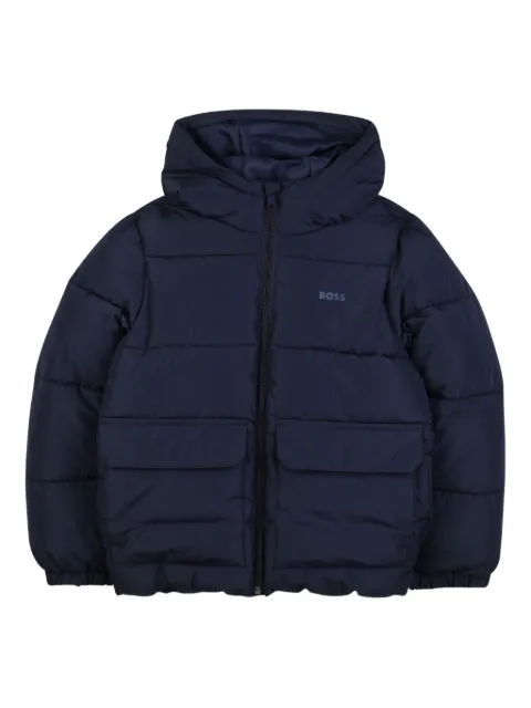 BOSS Kidswear hooded puffer jacket