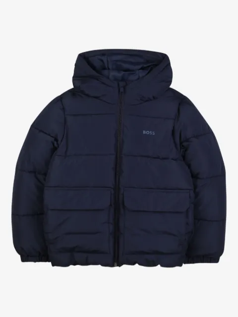 BOSS Kidswear hooded puffer jacket