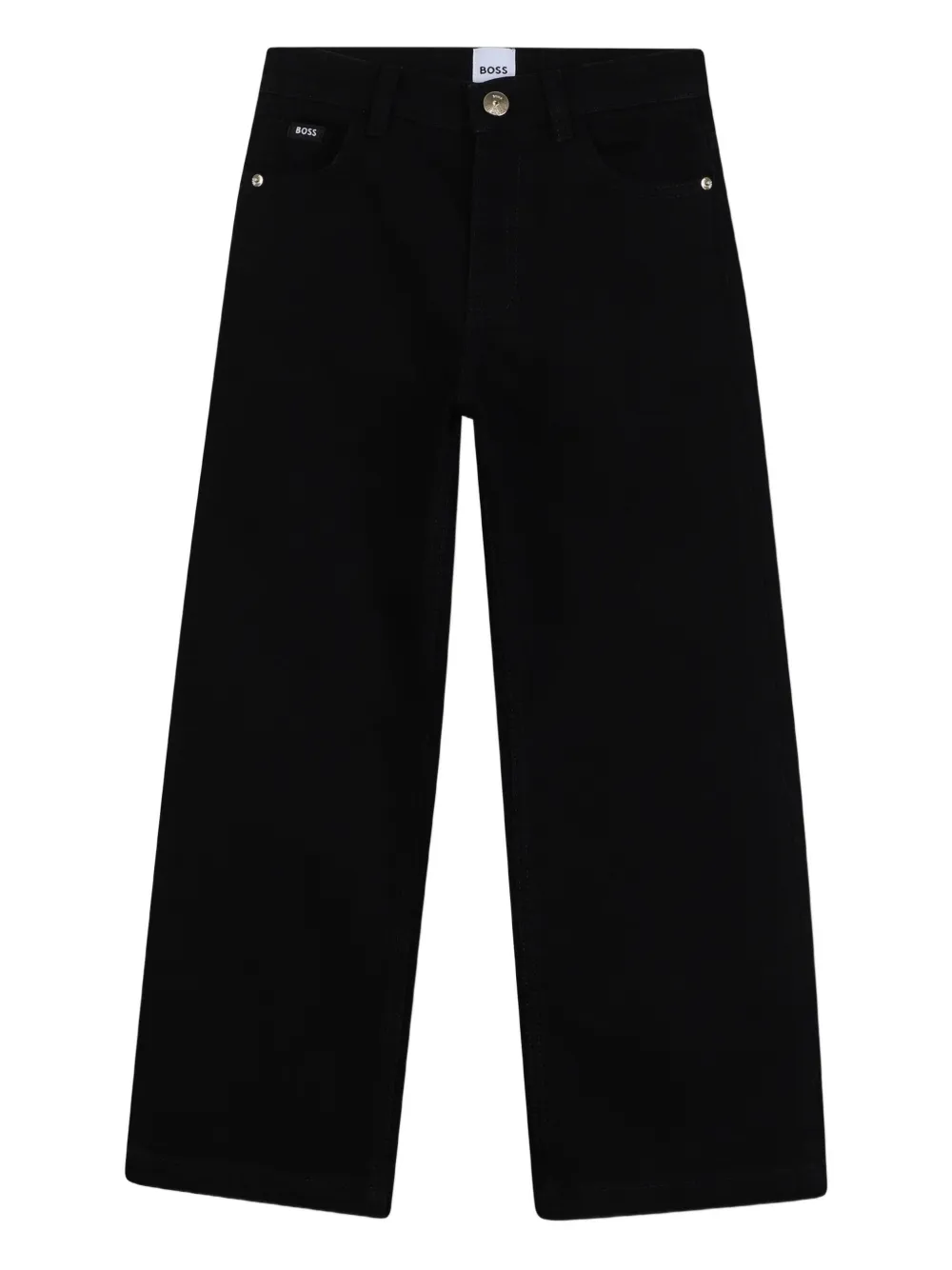 BOSS Kidswear Broek met logopatch Zwart