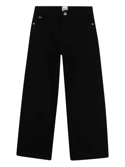 BOSS Kidswear logo-patch trousers