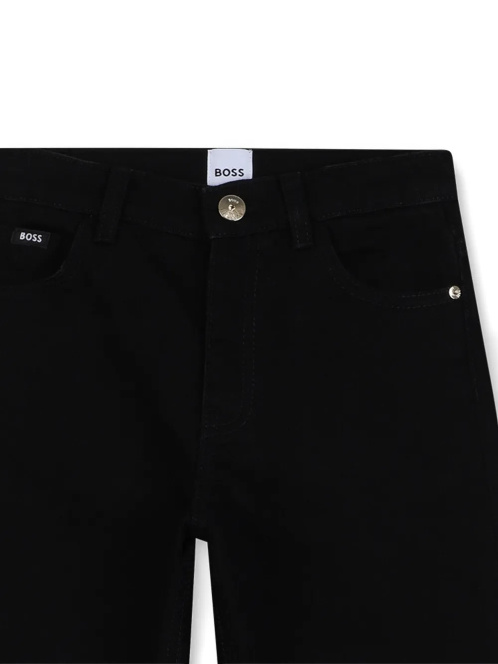 BOSS Kidswear Broek met logopatch Zwart