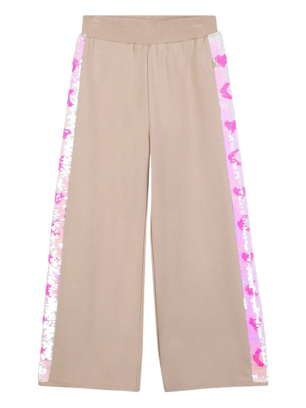 Billieblush Broek met zijstreep en pailletten Beige