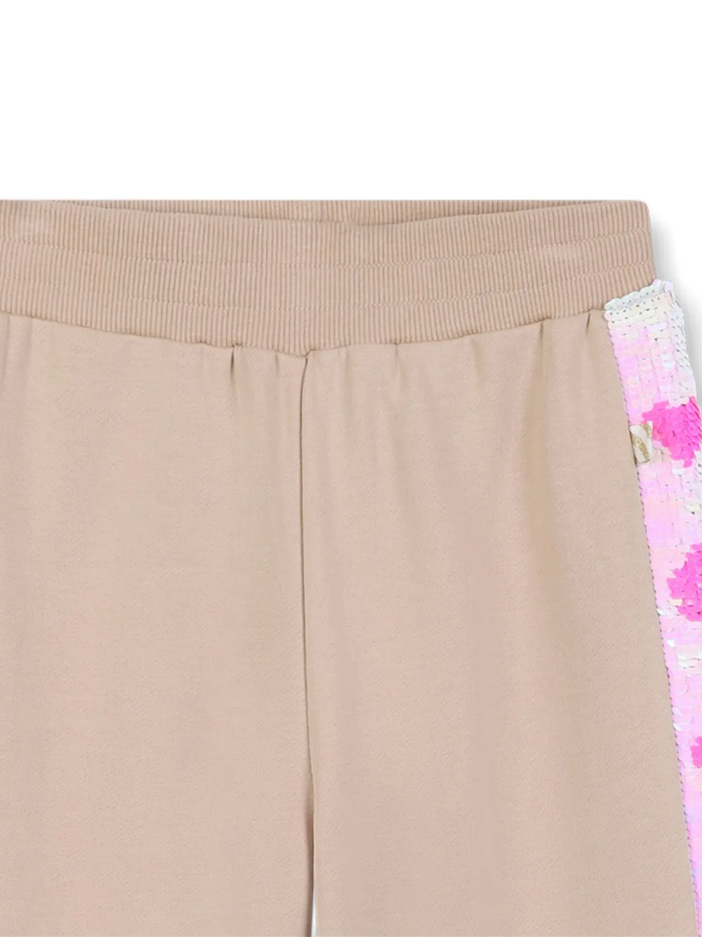 Billieblush Broek met zijstreep en pailletten Beige