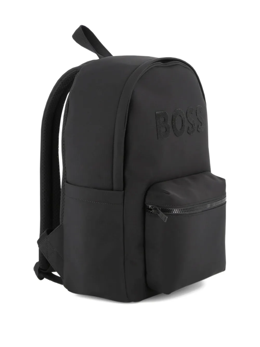 BOSS Kidswear Rugzak met logo-reliëf Zwart