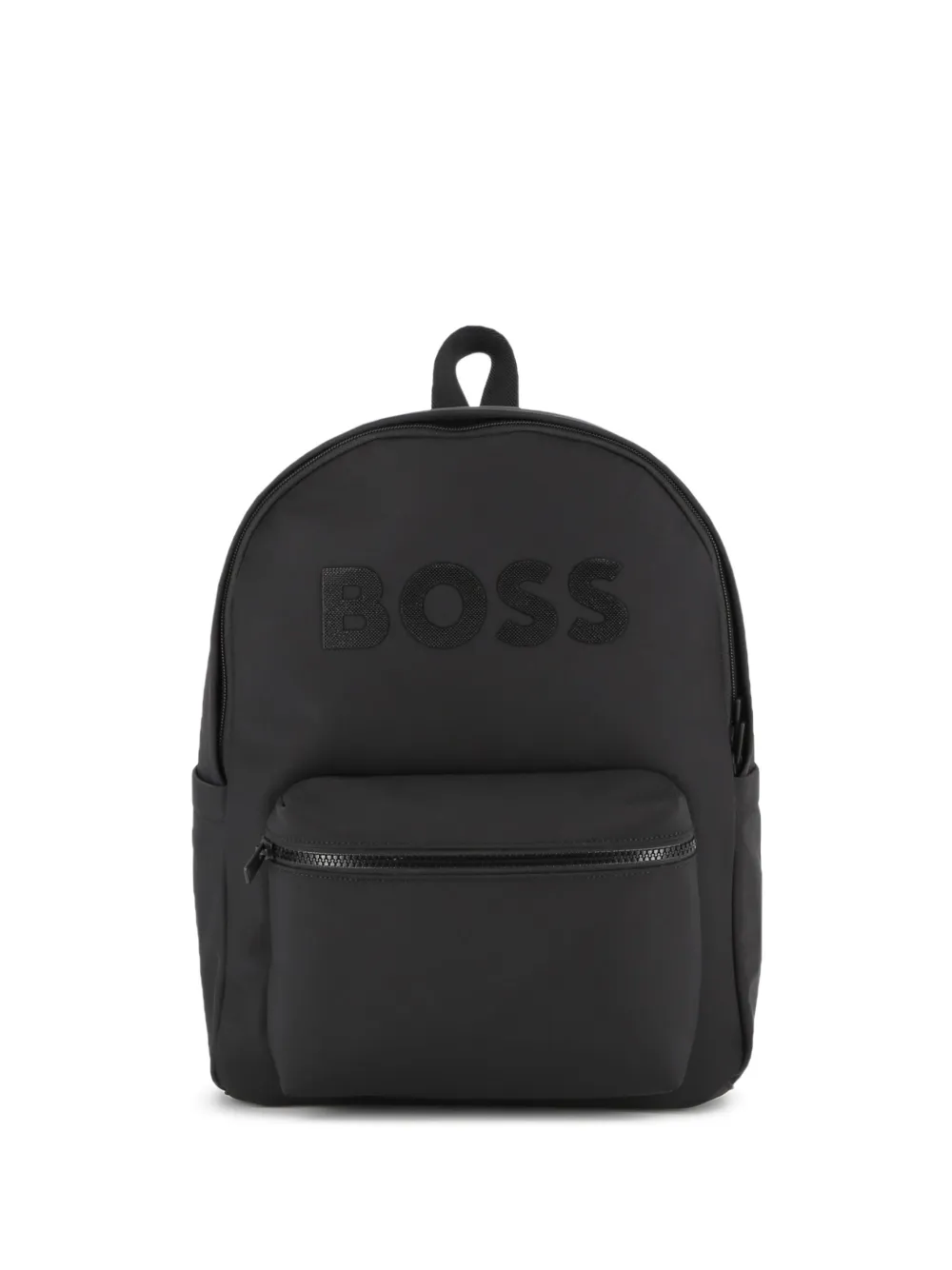 BOSS Kidswear Rugzak met logo-reliëf Zwart