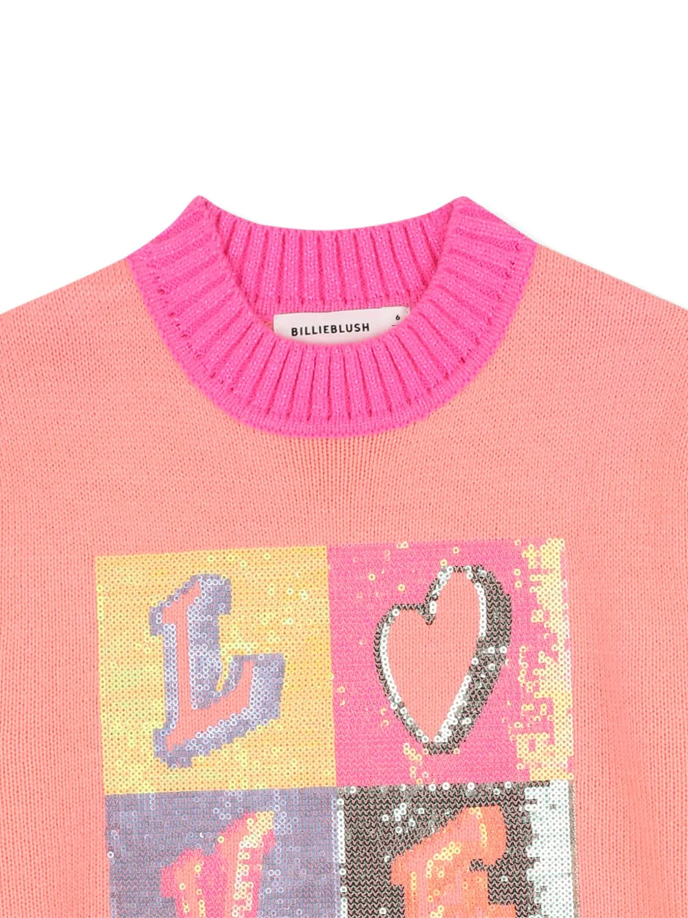 Billieblush Jurk met pailletten en patroon Roze
