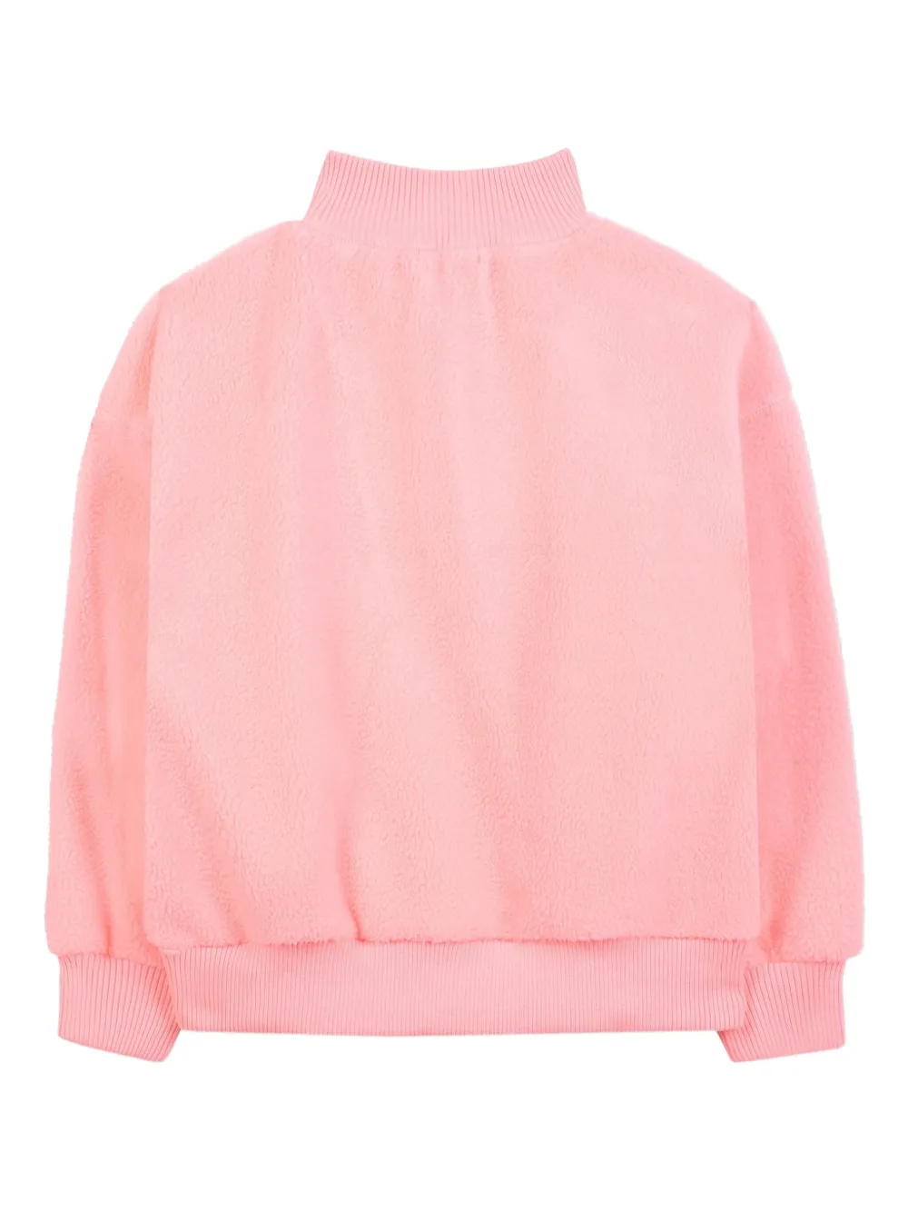 Billieblush Fleece sweater met rits en gedrapeerde hals Roze