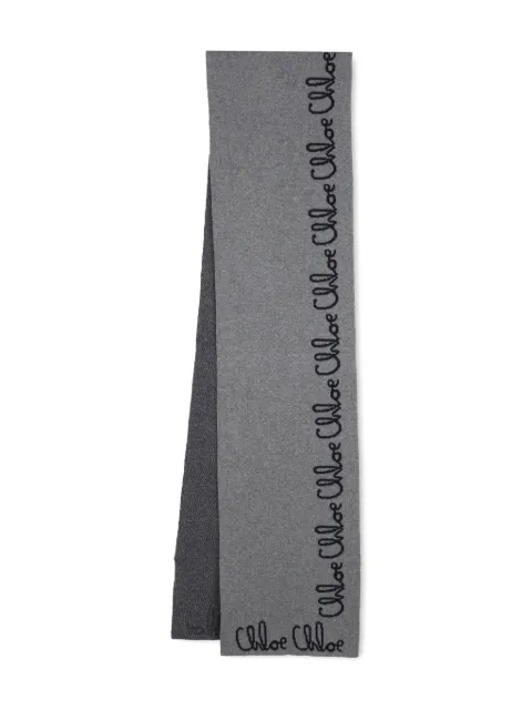 Chloé Kids logo-print scarf