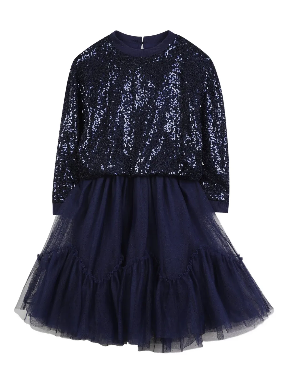 Billieblush Tulen jurk met pailletten Blauw