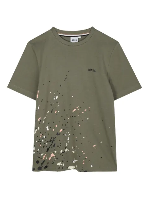 BOSS Kidswear تيشيرت بطبعة شعار الماركة