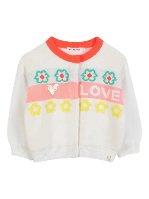 Billieblush floral-graphic cardigan