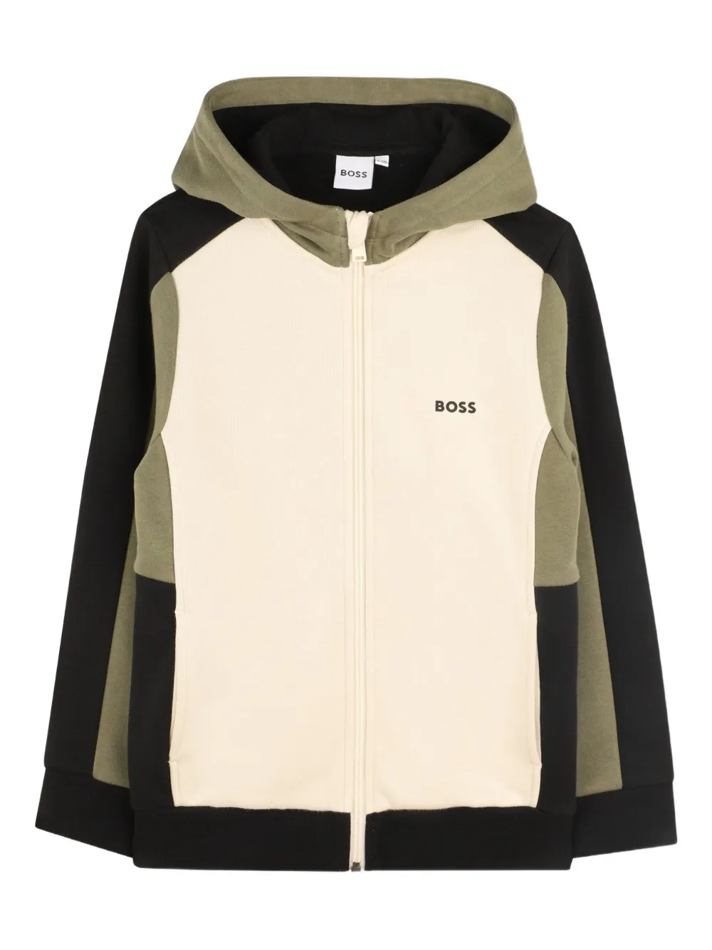 BOSS Kidswear Jack met logoprint Beige