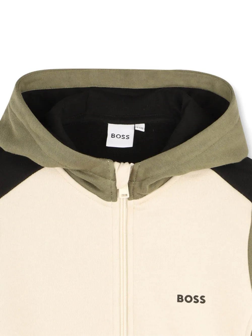 BOSS Kidswear Jack met logoprint Beige