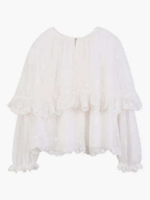 Chloé Kids ruffled blouse
