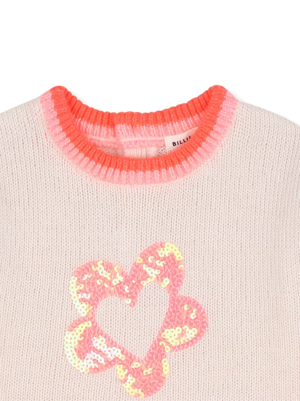 Billieblush Gebreide trui met hartpatroon Roze