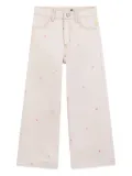 Billieblush heart-embroidered jeans - Neutrals