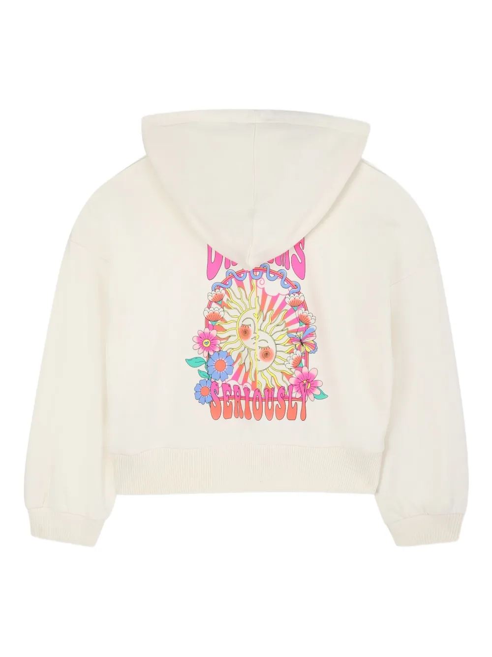 Billieblush Hoodie met print Beige