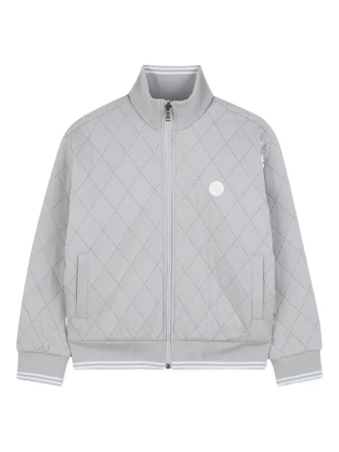 BOSS Kidswear quilted zip-up jacket