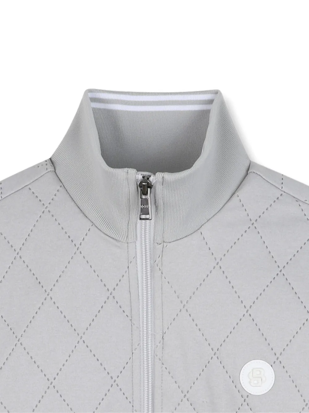 BOSS Kidswear Gewatteerd jack Grijs