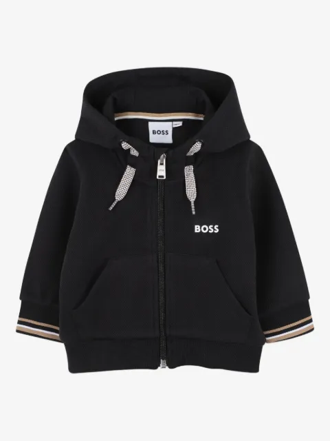 BOSS Kidswear zip-up hoodie