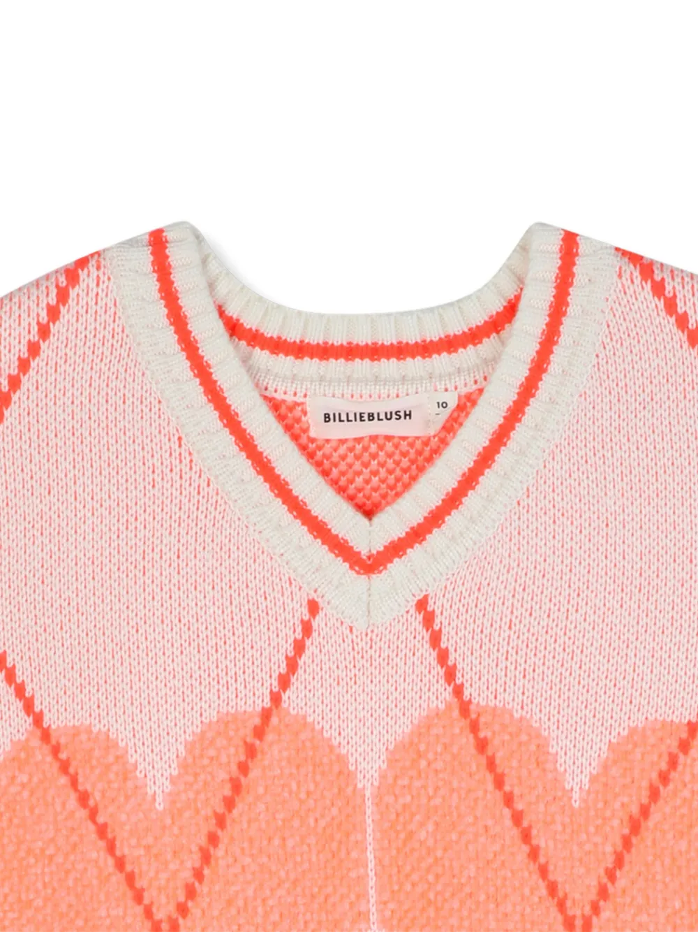Billieblush Gebreide top met hartpatroon Beige
