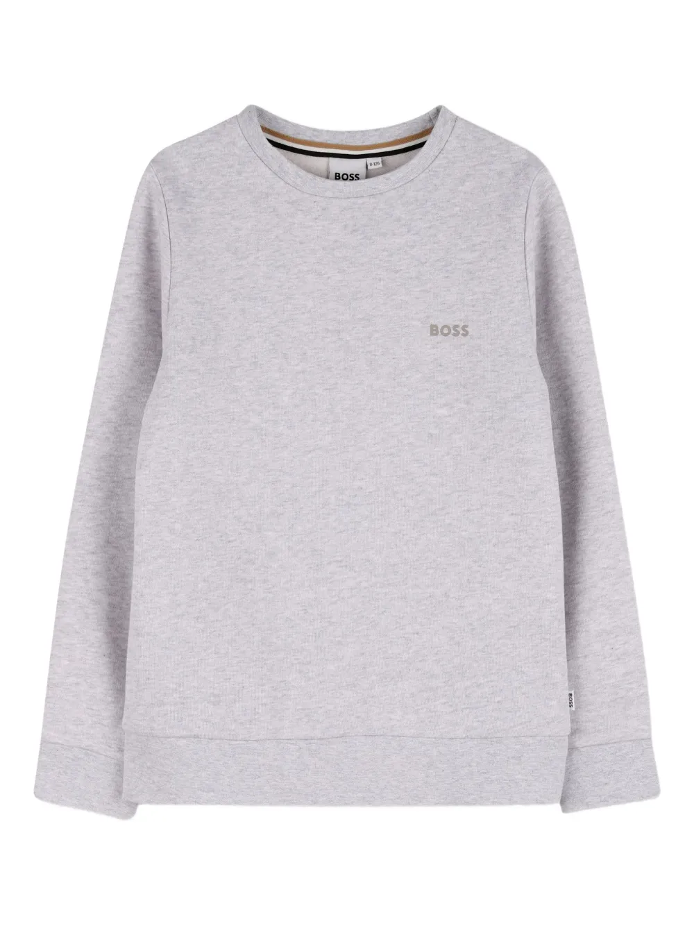 BOSS Kidswear logo-embroidered sweatshirt Grijs
