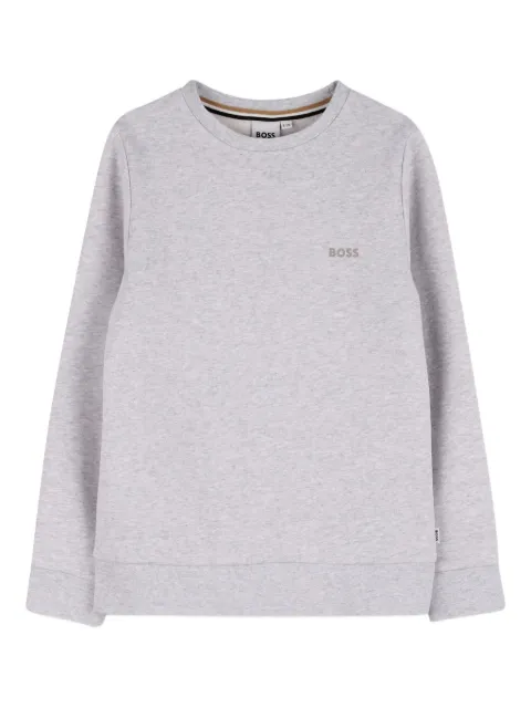 BOSS Kidswear logo-embroidered sweatshirt