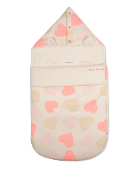 Billieblush heart-print organic cotton sleep bag