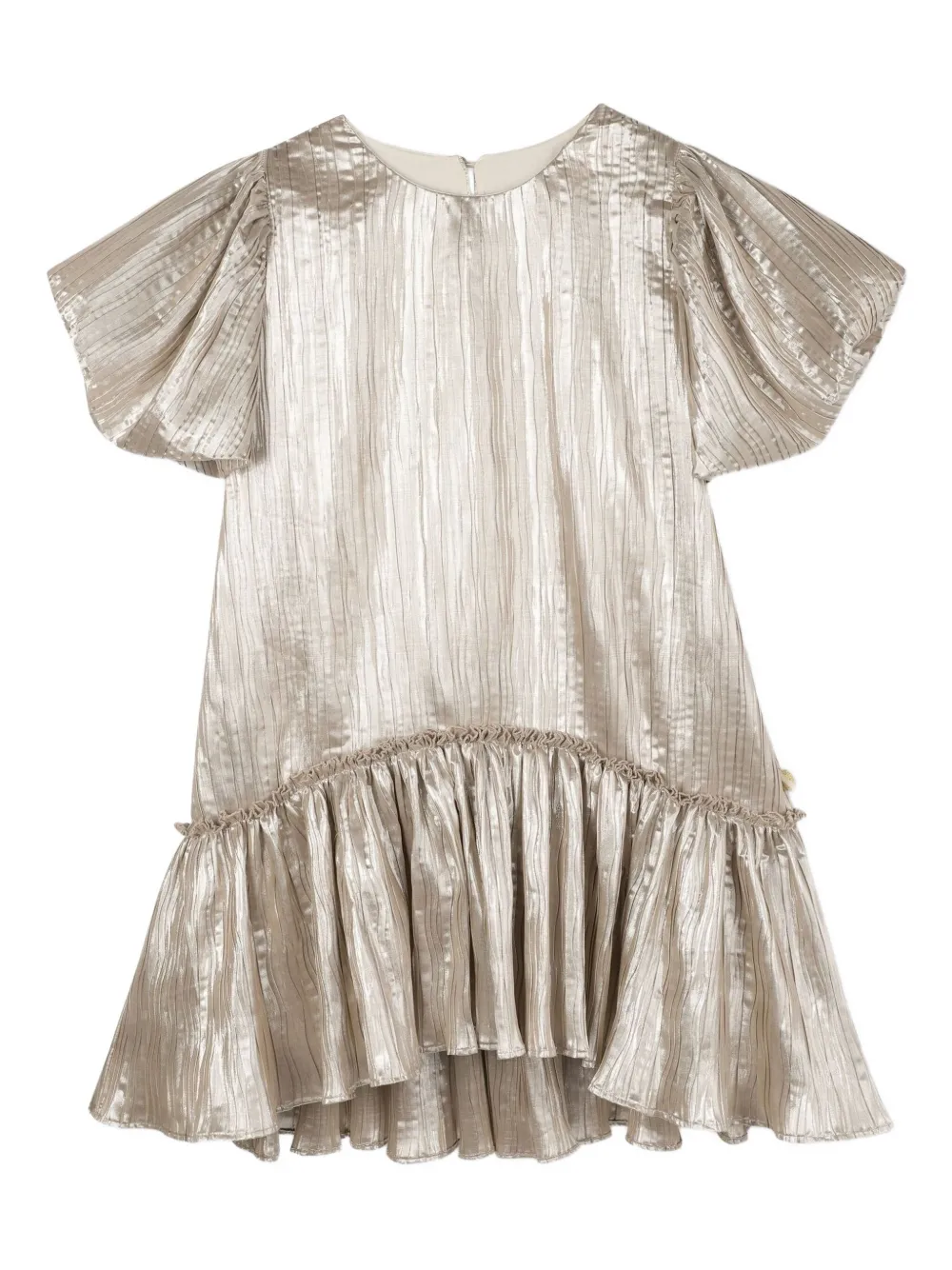 Billieblush Geplooide jurk met ruches Goud