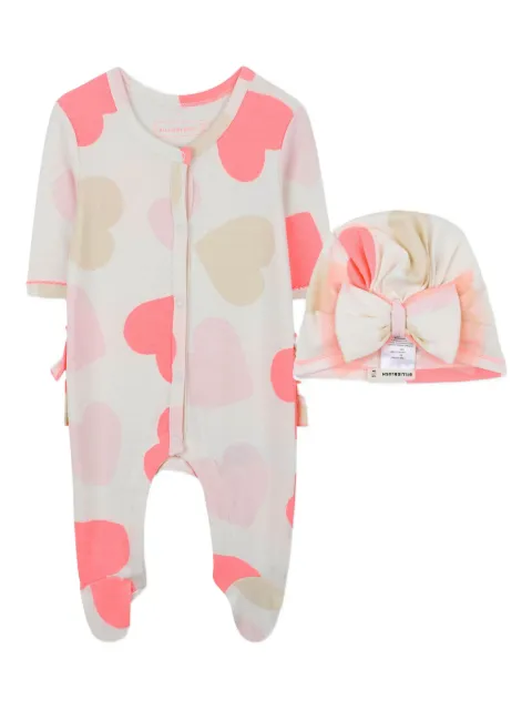Billieblush heart-print babygrow set