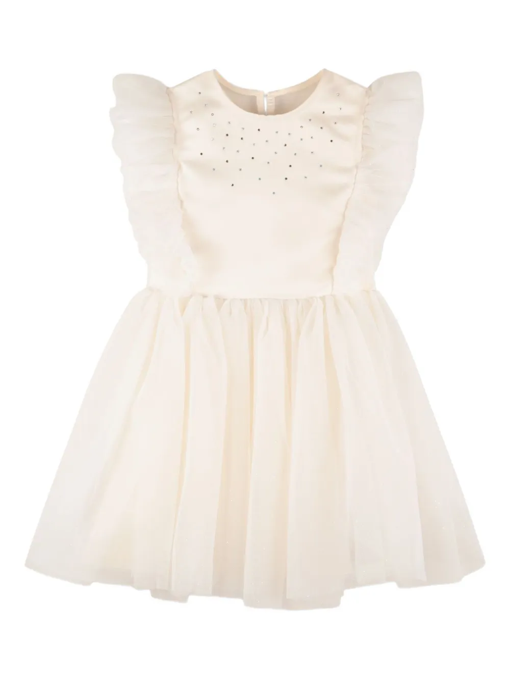Billieblush Jurk met ruchemouwen Beige
