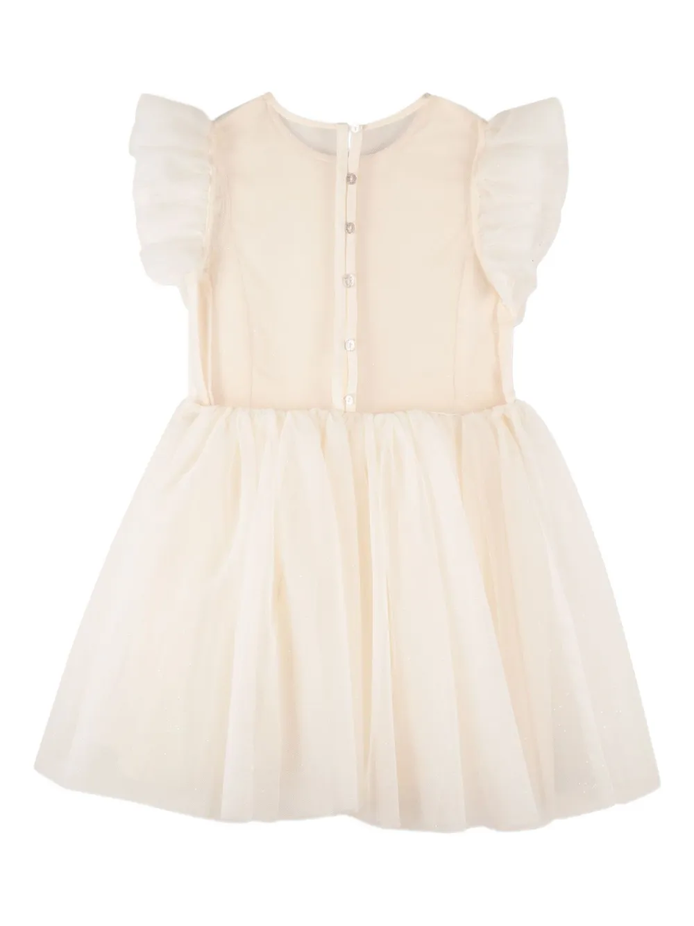 Billieblush Jurk met ruchemouwen Beige