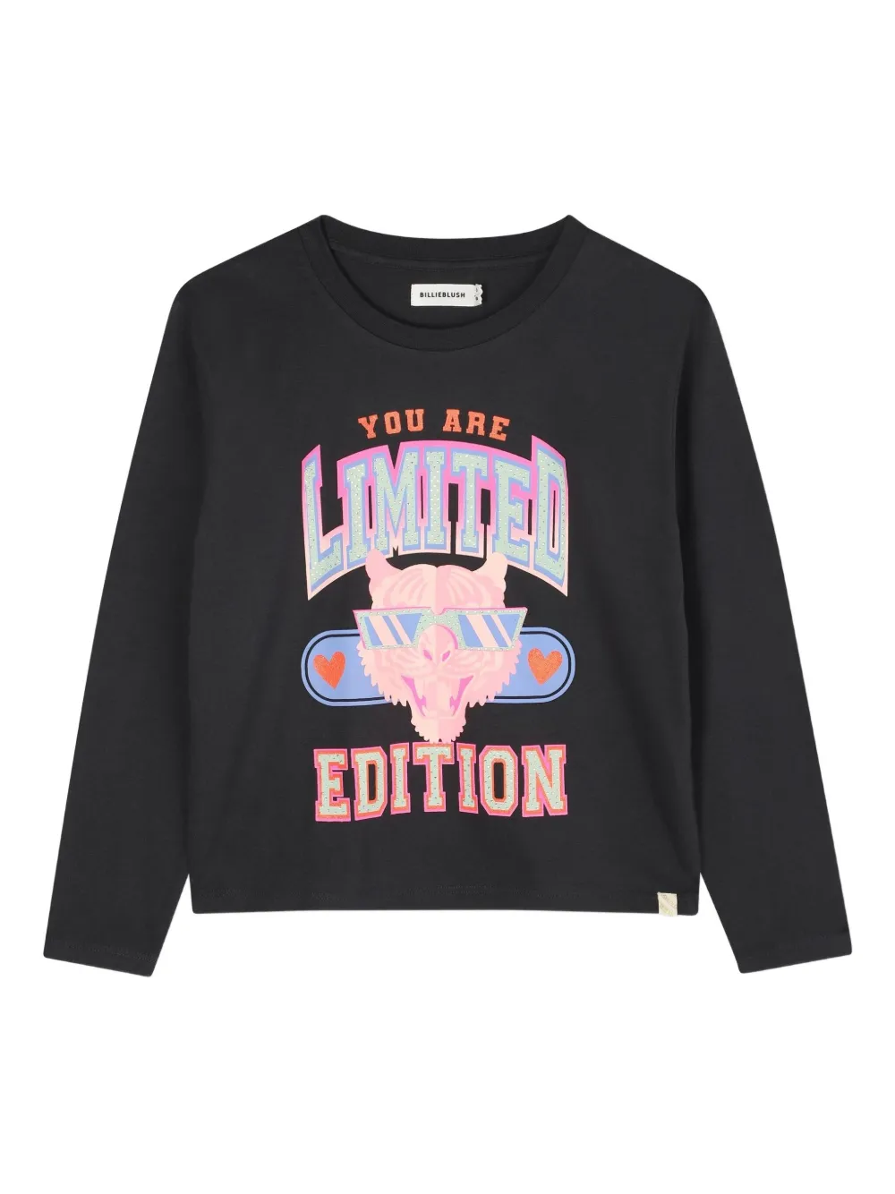 Billieblush T-shirt met grafische print Zwart