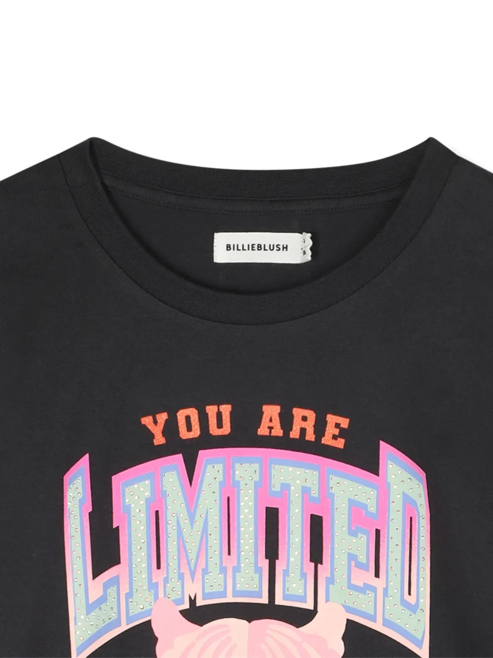 Billieblush T-shirt met grafische print Zwart
