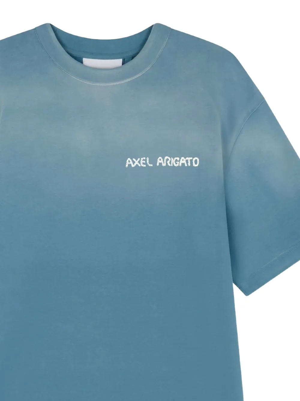 Axel Arigato T-shirt met logoprint Blauw