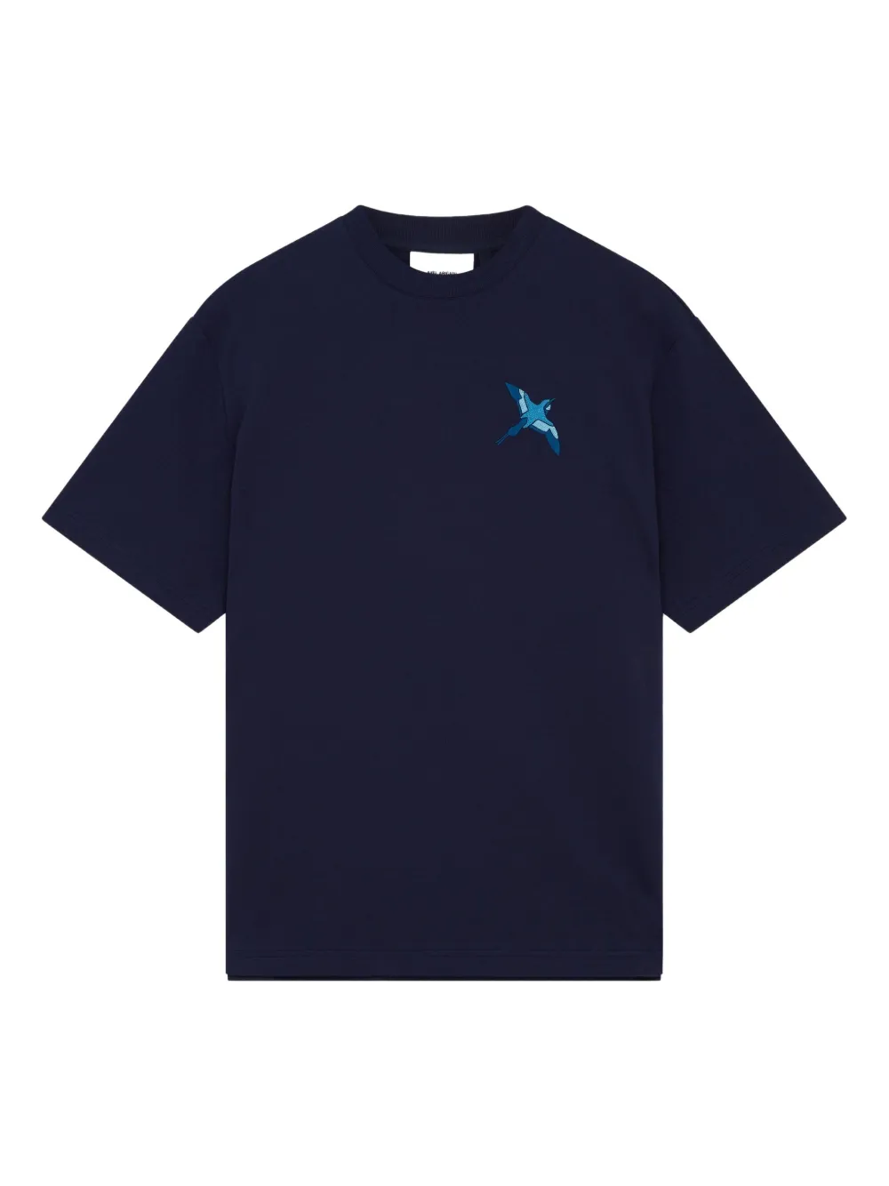 Axel Arigato bird-embroidered T-shirt | Blue | Image 1