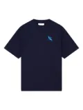 Axel Arigato bird-embroidered T-shirt - Blue