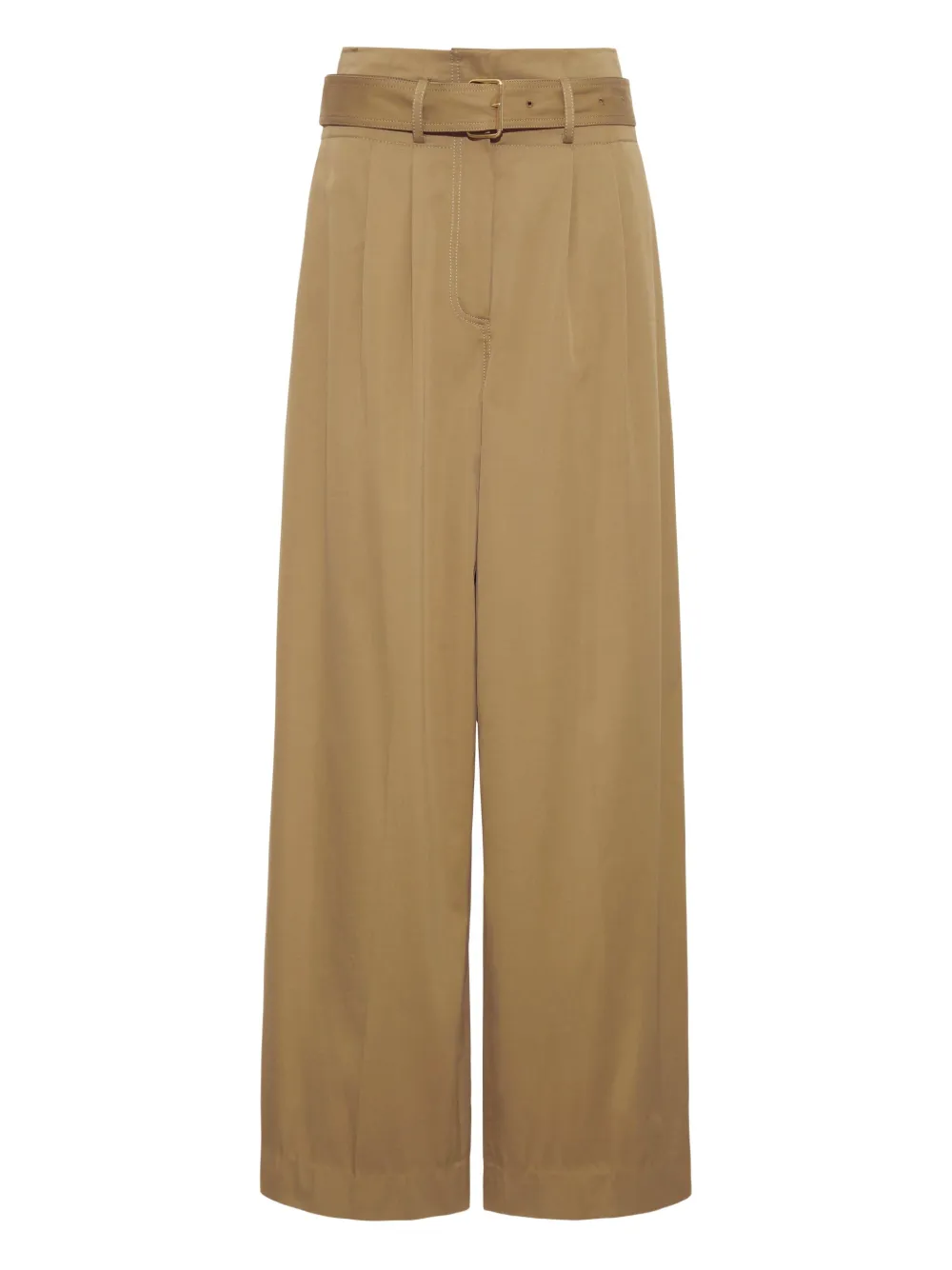 Adam Lippes pantalon ample à taille ceinturée | tons neutres | Image 1