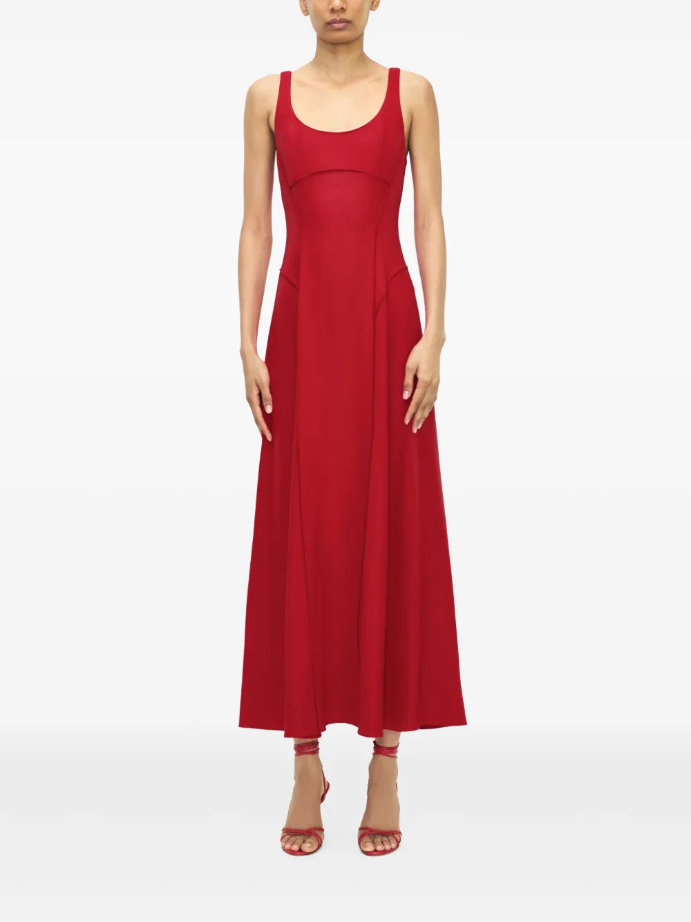 Adam Lippes Shay midi dress - Rood