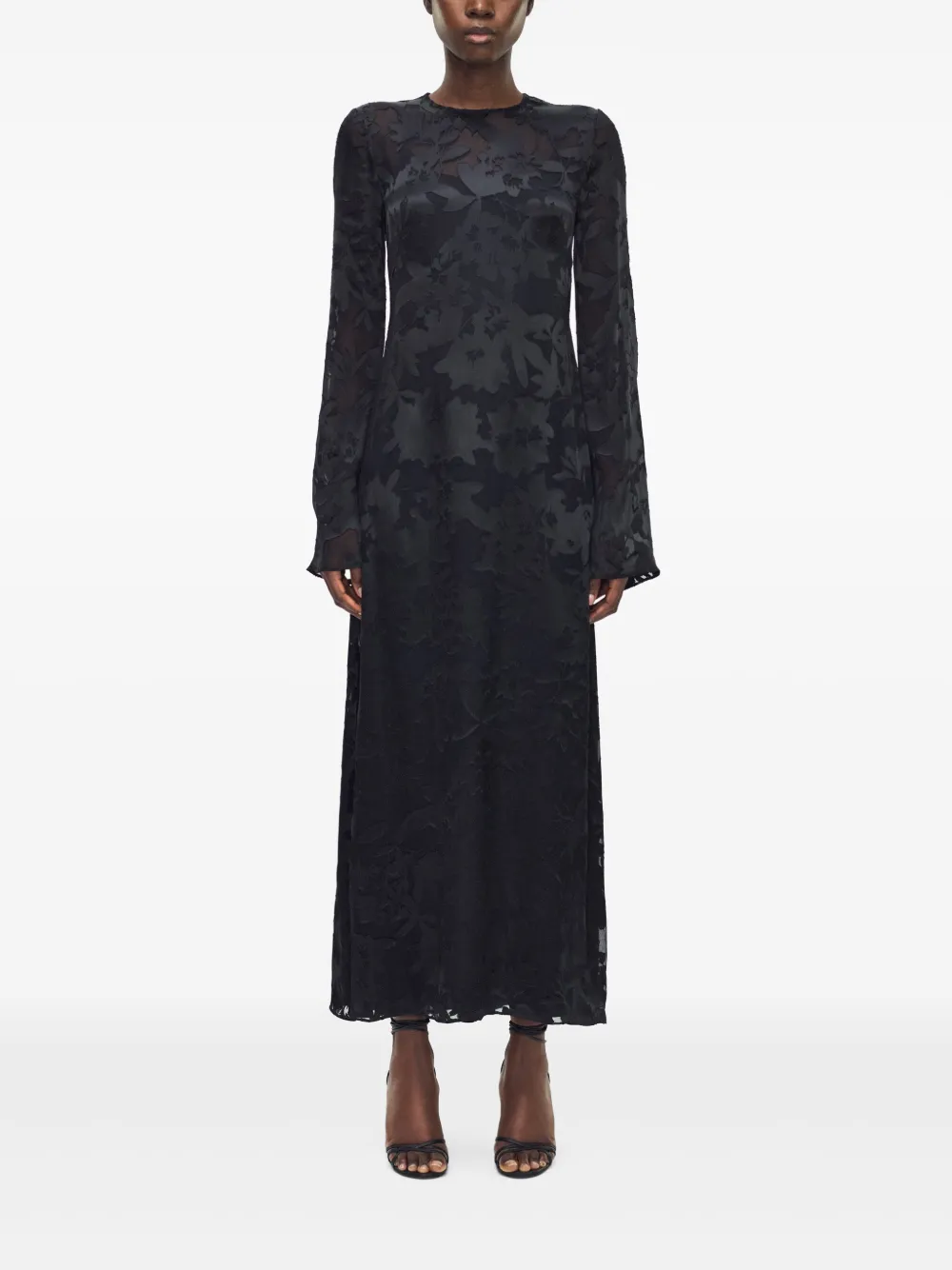 Adam Lippes Sylvia midi-jurk - Zwart