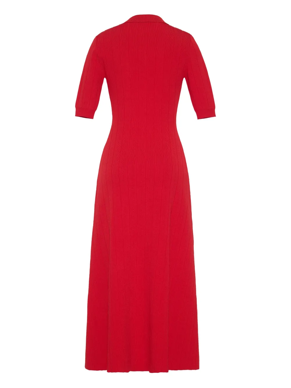 Adam Lippes Fenwick midi-jurk Rood