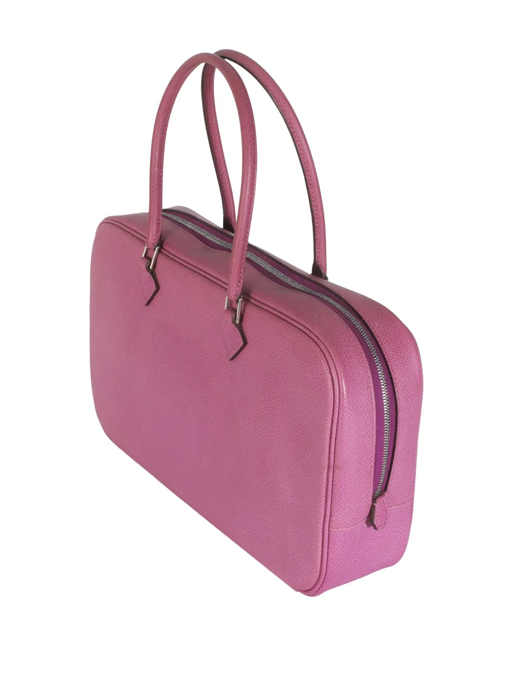 Pre-owned Hermes 2004 Plume 28 Phw Handbag In Purple