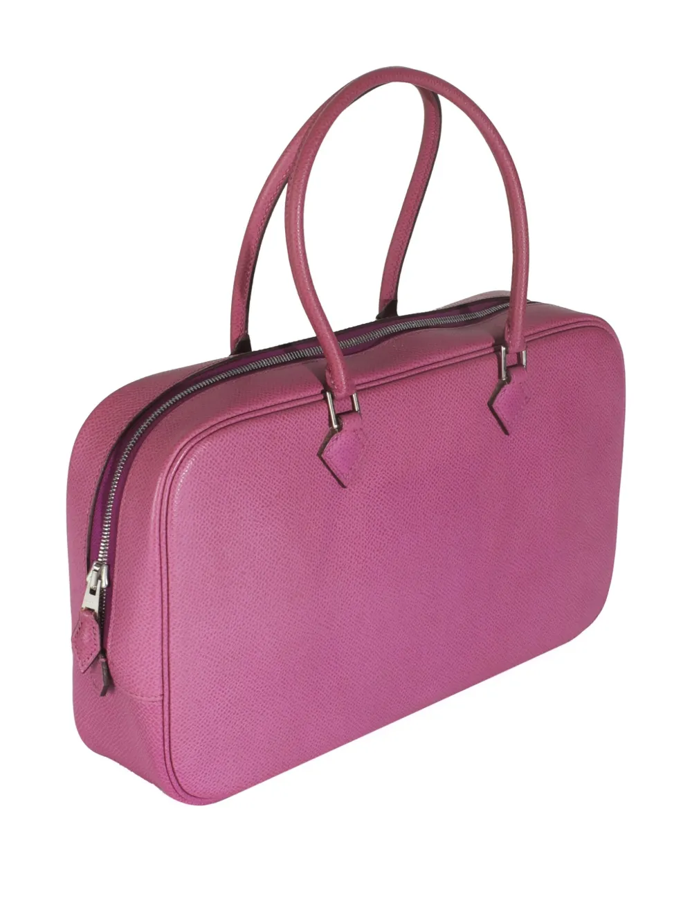 Pre-owned Hermes 2004 Plume 28 Phw Handbag In Purple