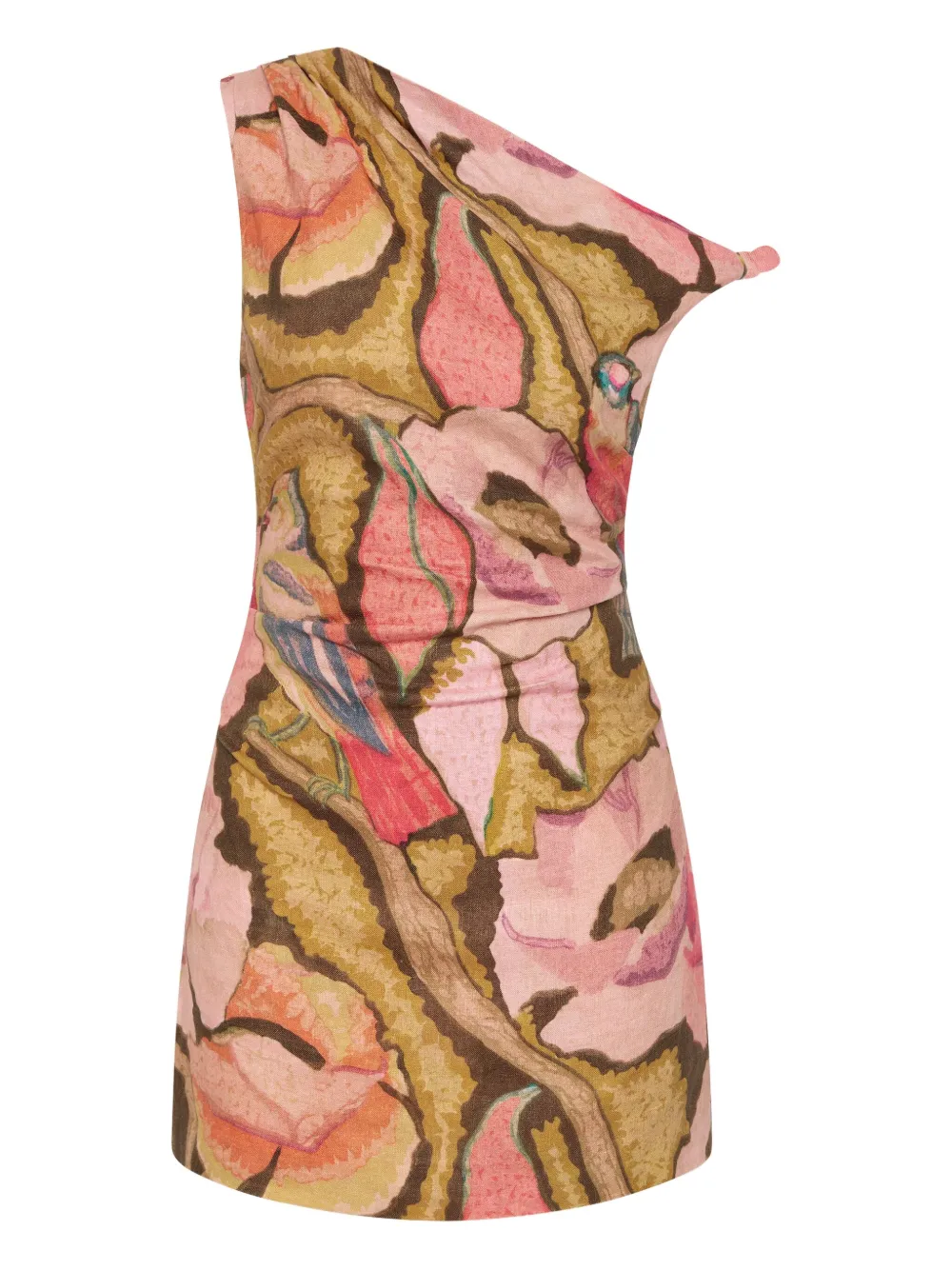 SIR. abstract-print mini dress | Neutrals | Image 1