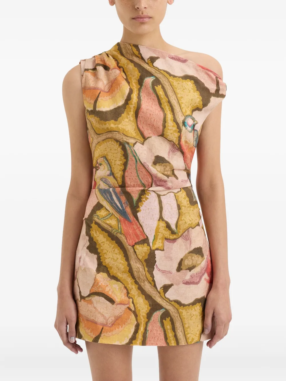 SIR ABSTRACT-PRINT MINI DRESS